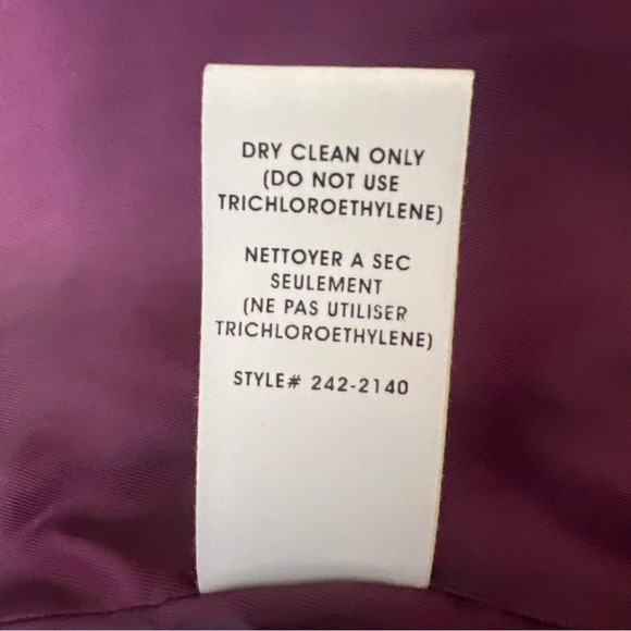 NANETTE LEPORE Tweed Blazer Jacket  Size 6 Plum Black Wool Blend Lined - Picture 9 of 12